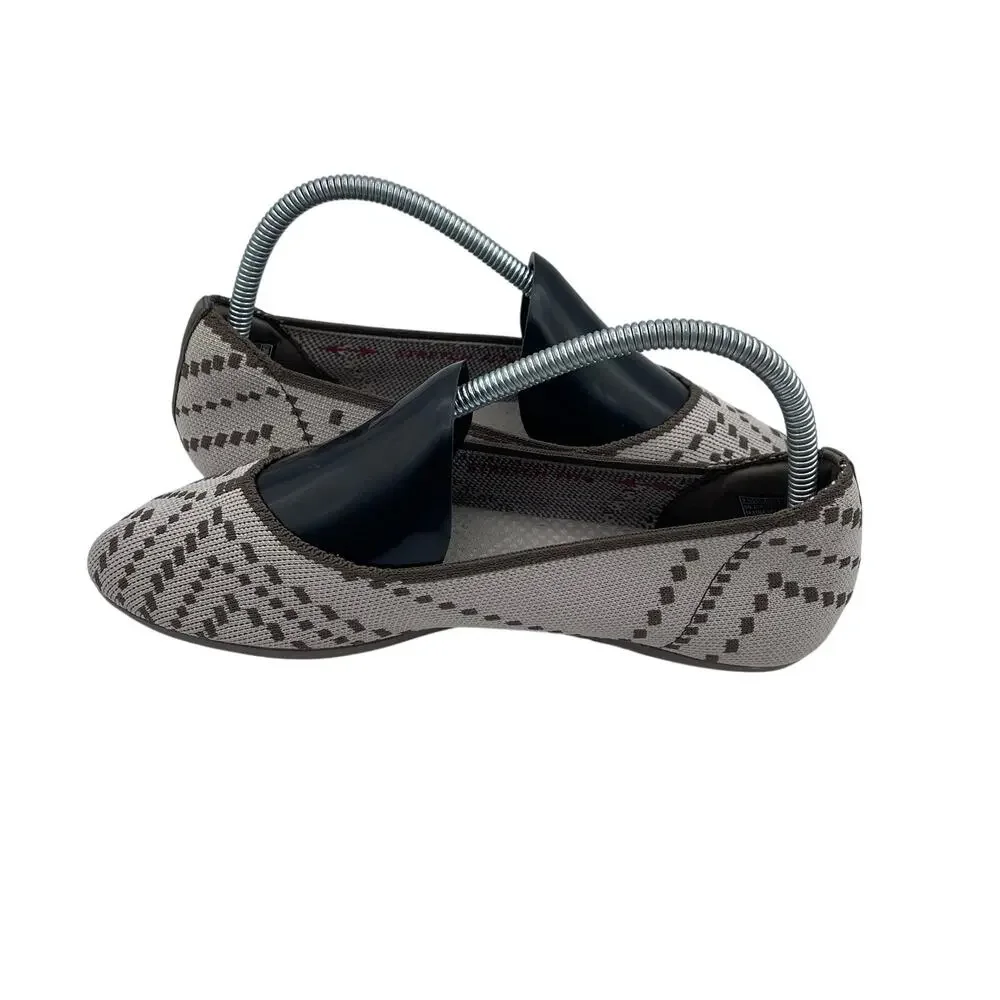 Skechers Cleo 2.0 Ballet Flat Slip On Foam Brown Comfort Womens 7.5